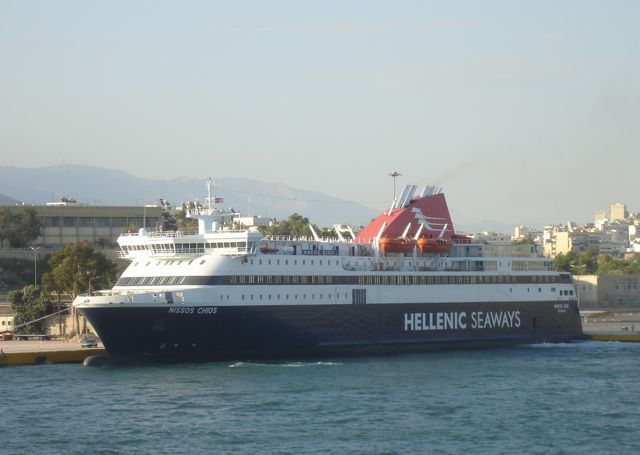 Nissos Chios ferry to Mytilini