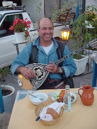 Vangelis the Rembetis in Molyvos, Lesvos